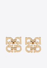 Four Gancini Stud Earrings