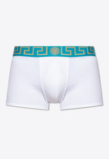 Medusa Boxer Shorts with Greca-Border