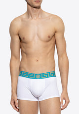 Medusa Boxer Shorts with Greca-Border