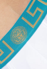 Medusa Boxer Shorts with Greca-Border