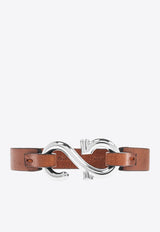 Gancini Hook Leather Bracelet