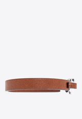 Gancini Hook Leather Bracelet