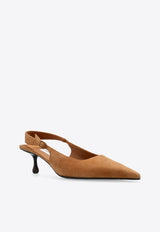 Amel 50 Suede Slingback Pumps