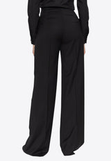 Max Mara Fernet Logo Wide-Leg Pants FERNET 2521136121-004
