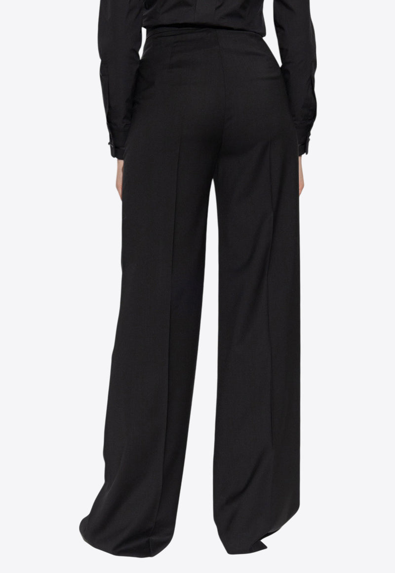 Max Mara Fernet Logo Wide-Leg Pants FERNET 2521136121-004