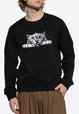 Tiger Head Crewneck Sweatshirt