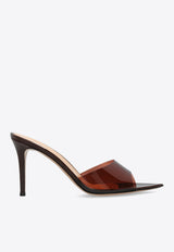 Gianvito Rossi Elle 85 Pointed-Toe Plexi Sandals Brown G11050 85RIC-GSVBROB