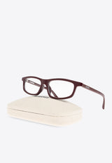 Jacquemus Rectangular-Framed Optical Glasses Transparent JAC124 0-C2OPT