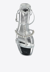 Gwyn Metallic Leather Flat Sandals