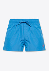 Embroidered Medusa Swim Shorts