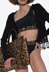 Greca Border One-Shoulder Bikini Top