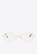 Jacquemus Oval-Framed Optical Glasses Transparent JAC114 0-C4OPT