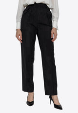 Sesamo Pinstriped Tailored Wool Pants