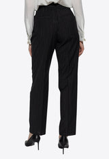 Sesamo Pinstriped Tailored Wool Pants