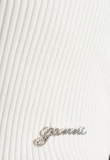 Logo Appliqué Ribbed Tank Top