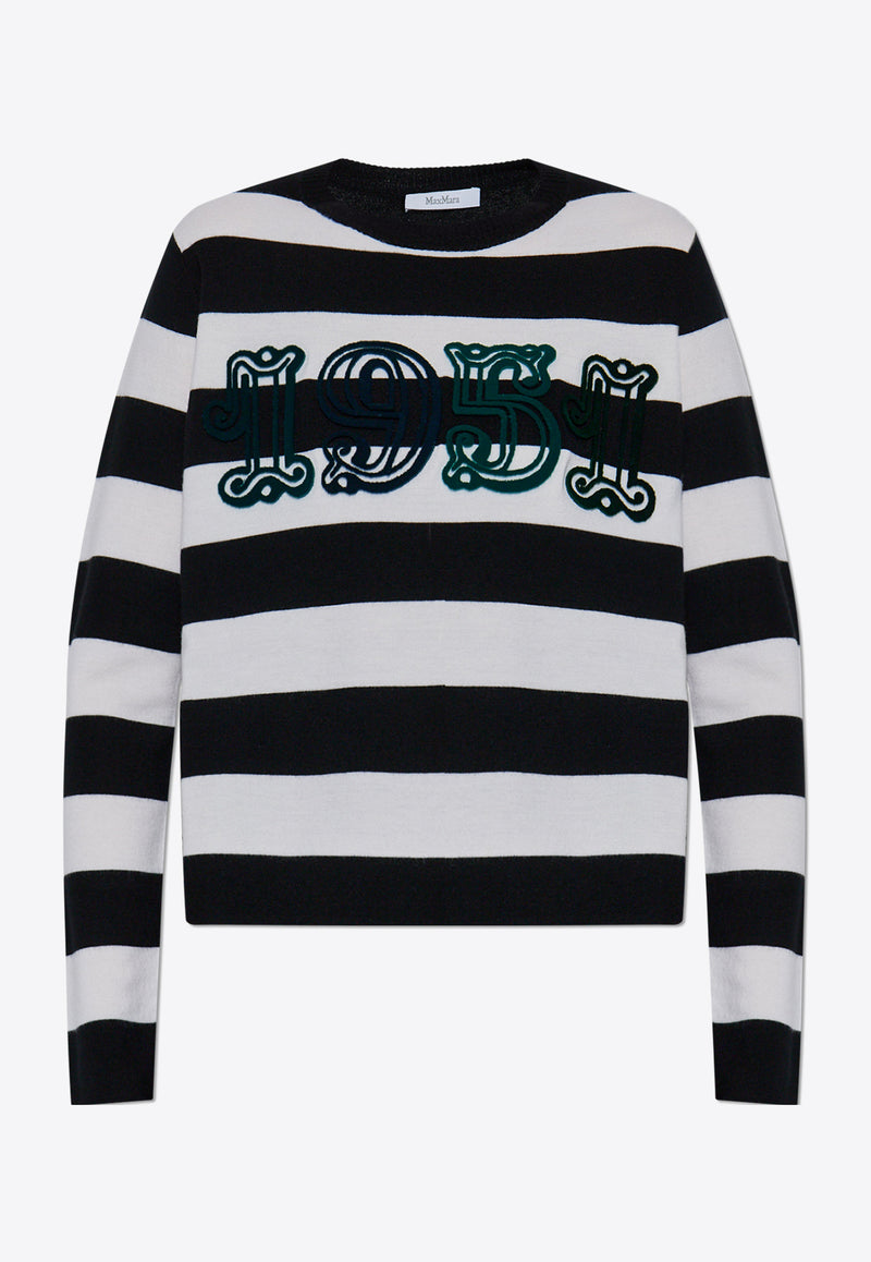Max Mara Viterbo Striped Wool Sweater VITERBO 2521366091-007