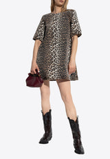 Leopard Print Mini Dress