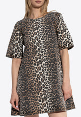 Leopard Print Mini Dress