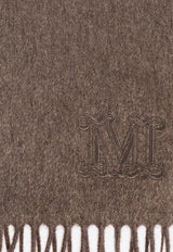 Max Mara Wsdalia Monogram Embroidered Cashmere Scarf WSDALIA 2524546311-037