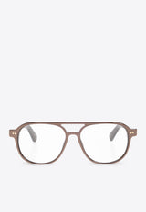 Jacquemus Aviator-Framed Optical Glasses Transparent JAC139 0-C3OPT