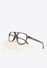 Jacquemus Aviator-Framed Optical Glasses Transparent JAC139 0-C3OPT