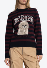 Poodle Striped Sweater