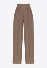 Max Mara Teruel Wide-Leg Pleated Wool Pants TERUEL 2521136081-005