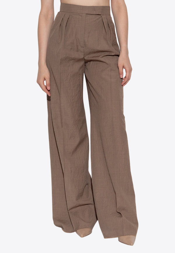 Max Mara Teruel Wide-Leg Pleated Wool Pants TERUEL 2521136081-005