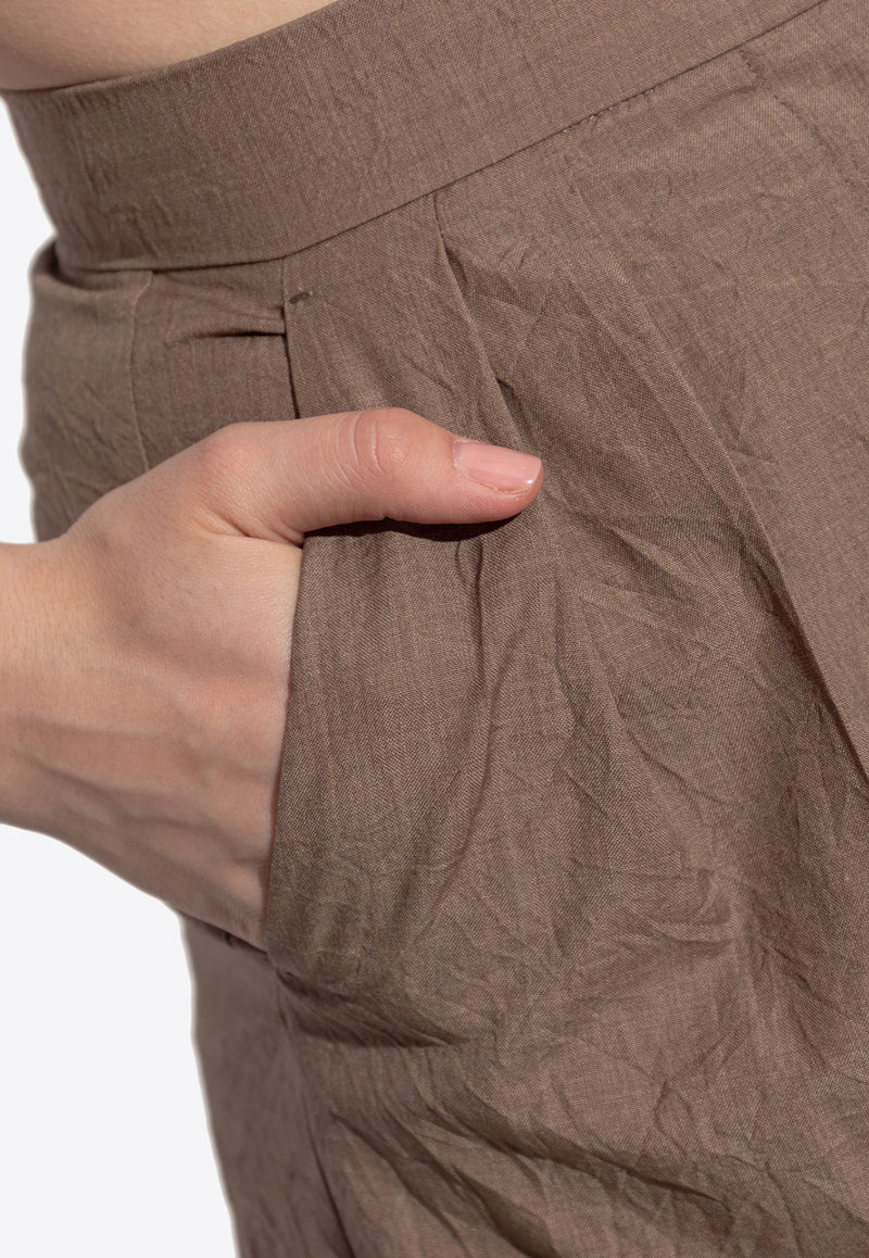 Max Mara Teruel Wide-Leg Pleated Wool Pants TERUEL 2521136081-005