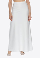 Vernice Logo Flared Maxi Skirt