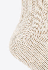 Chunky-Knit Twist Socks
