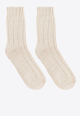 Chunky-Knit Twist Socks