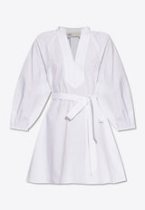 Balloon-Sleeved Tunic Dress