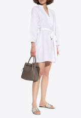 Balloon-Sleeved Tunic Dress