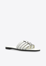 Ines Leather Flat Sandals
