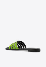 Ines Leather Flat Sandals