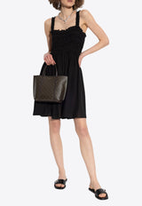 Sleeveless Rushed Mini Dress