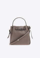 Tory Burch Small Romy Leather Bucket Bag Taupe 166982 0-250