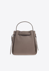 Tory Burch Small Romy Leather Bucket Bag Taupe 166982 0-250