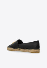 Eleanor Double T Leather Espadrilles