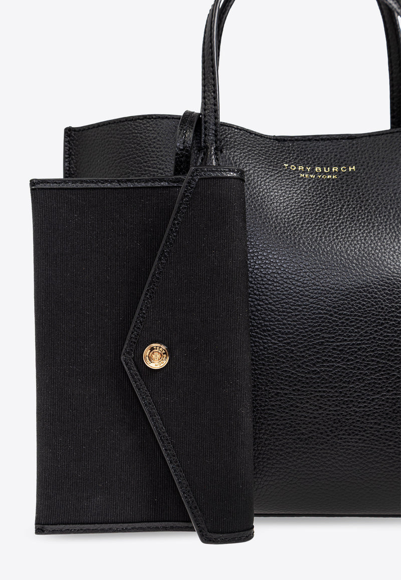 Tory Burch Small Perry Leather Tote Bag 174234 0-001