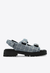 Quilted Denim Sunny Sandals