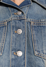 Flowy Denim Cropped Jacket
