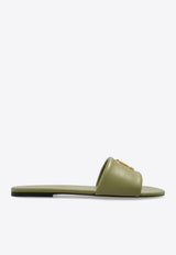 Snapshot Leather Flat Sandals