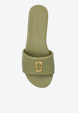 Snapshot Leather Flat Sandals