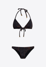 Animal Print Halterneck Bikini