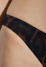 Animal Print Halterneck Bikini