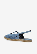Amiee Denim Slingback Flats
