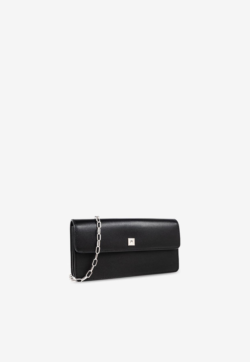 Max Mara Clutchy Patent Leather Chain Clutch CLUTCHY 2524716051-001