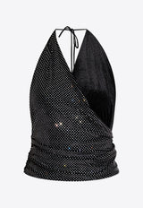 Crystal Embellished Halterneck Top